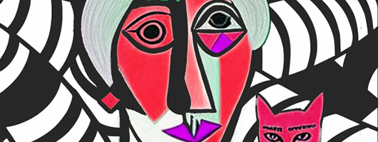 TRIBUTE TO PICASSO IN THE FAMILY. CREATING OUR CUBIST PORTRAIT